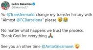 Barcelona pulled the plug on Bakambu's transfer at the last moment